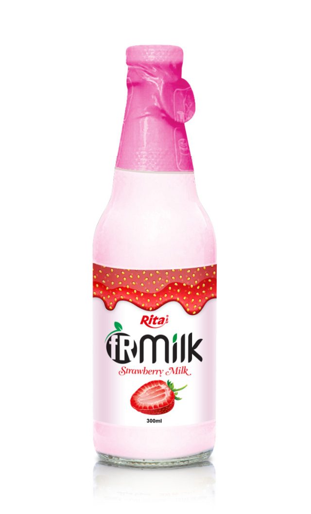 ترمیم کننده مو 300ml توت فرنگی بطری شیشه ای شیر