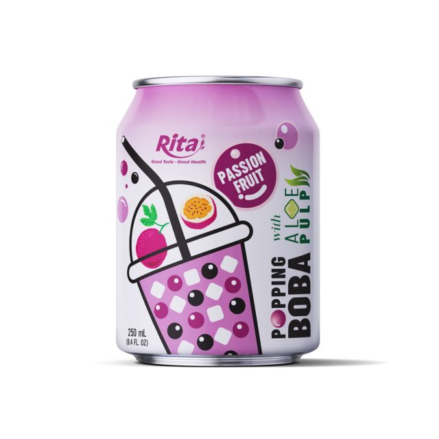 عمده فروشی 8.4 Fl اوز قوطی Popping Boba Bubble Tea Mix Passion Fruit