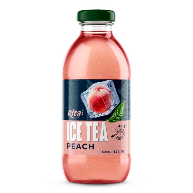 بطری شیشه ای نوشیدنی یخی هلو 16.9 Fl Oz