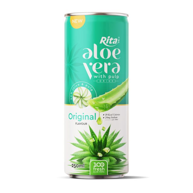 Rita آلوئه‌ورا با پالپ و طعم اصلی 250ml Can