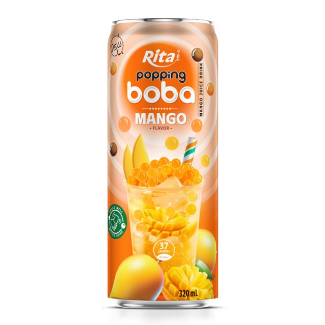 OEM ODM Service 320ml با طعم انبه چای بوبا