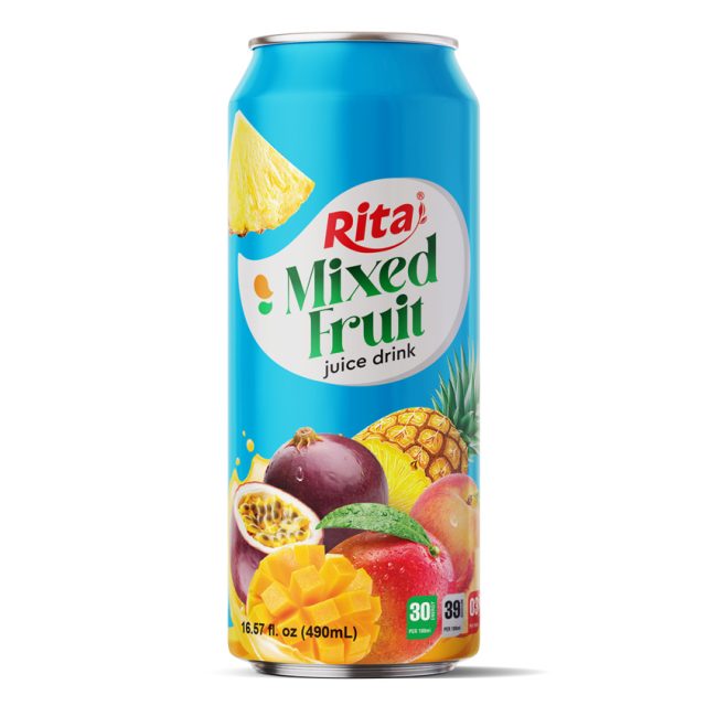 Fresh Flavor NFC 490ml قوطی آبمیوه مخلوط