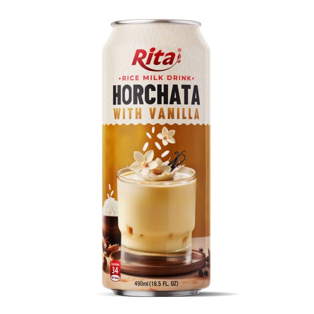 پرطرفدار داغ قوطی شیر برنج 16.5 Fl اوز نوشیدنی Horchata با وانیل