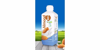 شیر بادام 1000 میلی لیتری بطری PP