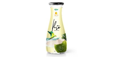 آب نارگیل 1L بطری شیشه ای با آناناس