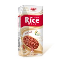 علبة ورق حليب الأرز البني 200 ملRITA
