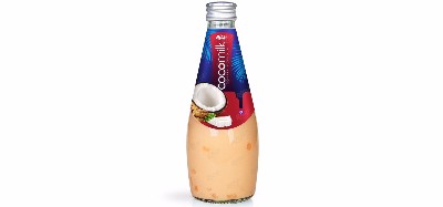 شیر نارگیل با طعم قهوه 290ml بطری شیشه ای