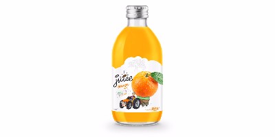 شیشه 320 میلی لیتر میوه آب پرتقال نام تجاری خصوصی مارک از تولید کنندگان آب