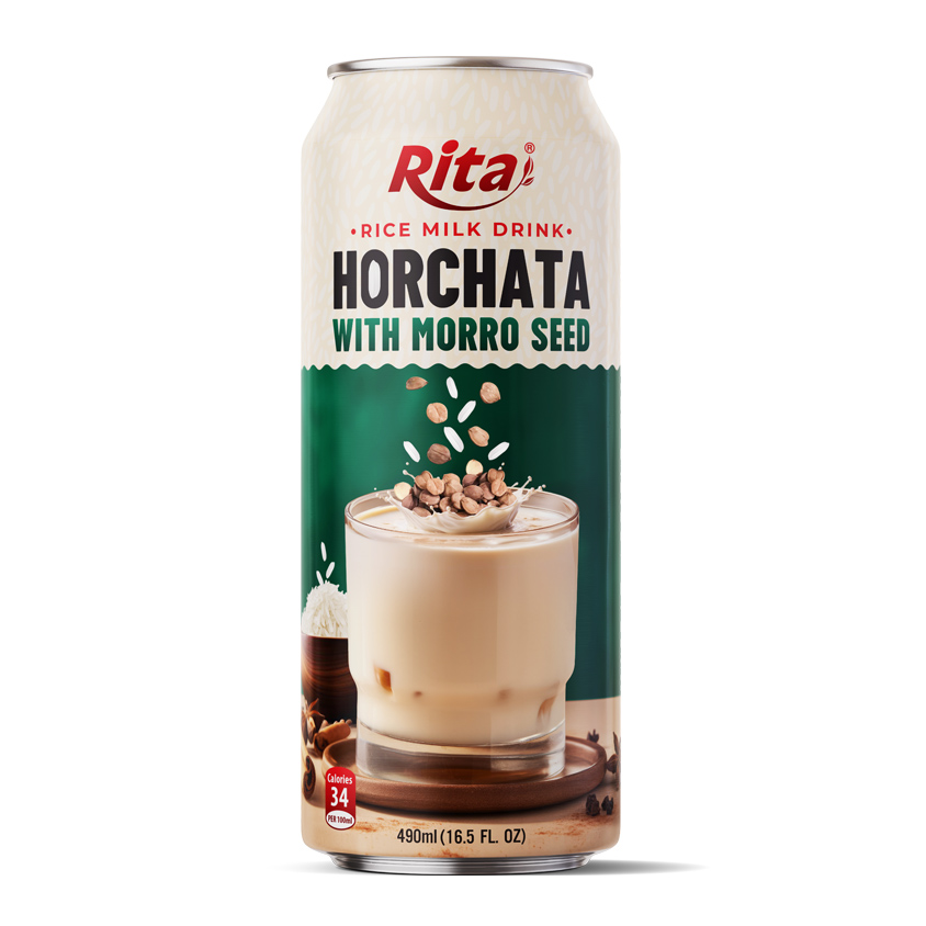 عمده فروشی 16.5 Fl اوز قوطی شیر برنج نوشیدنی Horchata با دانه Morro