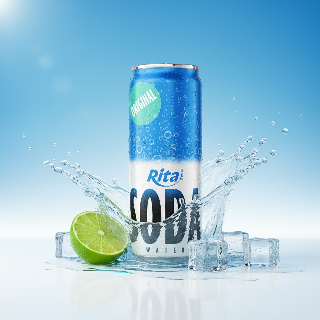 Sparkling Soda Water Drink 320ml Can - Premium Product
